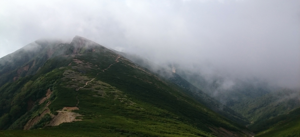 大天井岳への登山道