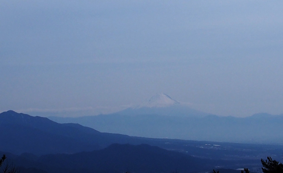 天の河原から見る富士山
