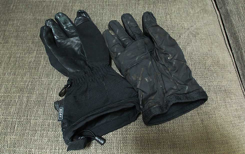 登山用の手袋の使い方　厳冬期