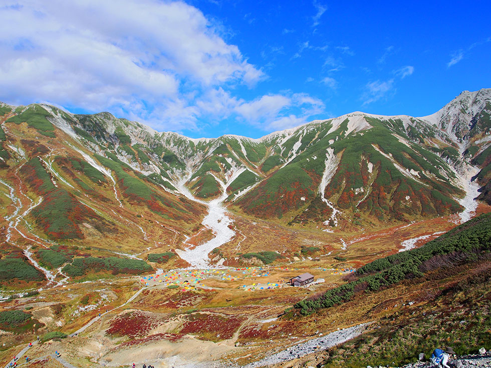 紅葉の室堂立山